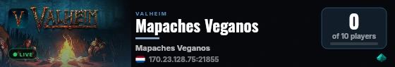 Mapaches Veganos live status badge
