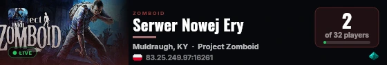 Serwer Nowej Ery live status badge