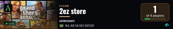 2ez store live status badge