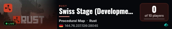 Swiss Stage (Development- and TestServer) [CH/DE] live status badge