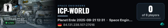 ICP-WORLD live status badge