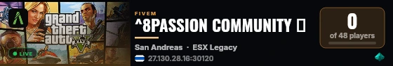^8PASSION COMMUNITY 💕 live status badge