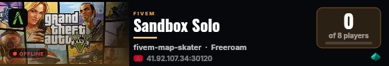 Sandbox Solo live status badge