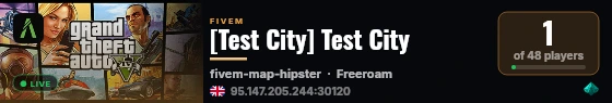 [Test City] Test City live status badge