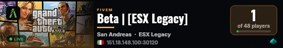 Beta | [ESX Legacy] live status badge