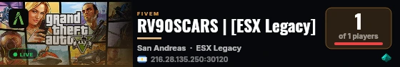 RV90SCARS | [ESX Legacy] live status badge