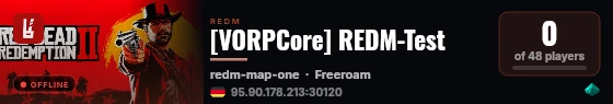 [VORPCore] REDM-Test live status badge