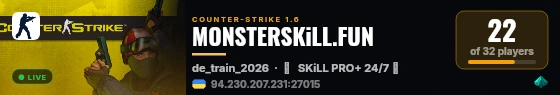 MONSTERSKiLL.FUN live status badge