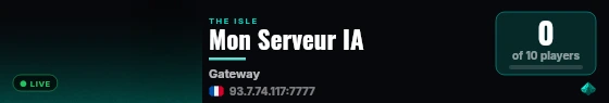Mon Serveur IA live status badge
