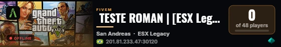  TESTE ROMAN | [ESX Legacy] live status badge