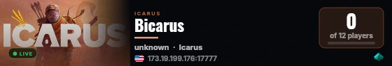 Bicarus live status badge