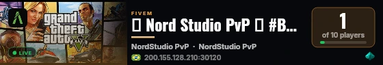 🔹 Nord Studio PvP 🔹 #BETA live status badge