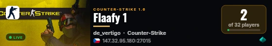 Flaafy 1 live status badge