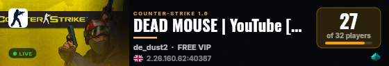 DEAD MOUSE | YouTube [CSDM] live status badge
