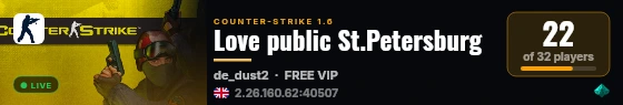 Love public St.Petersburg live status badge