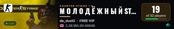 М О Л О Д Ё Ж Н Ы Й STEAM|PUBLIC live status badge