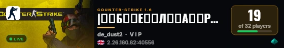 |͇̿Б͇̿Е͇̿Л͇̿А͇̿Р͇̿У͇̿С͇̿Ь͇̿| DEATHMATCH SERVER [18+] live status badge