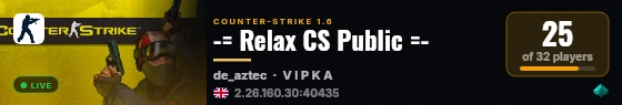 -= Relax CS Public =- live status badge