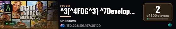 ^3[^4FDG^3] ^7Development City live status badge