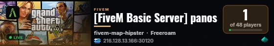 [FiveM Basic Server] panos live status badge