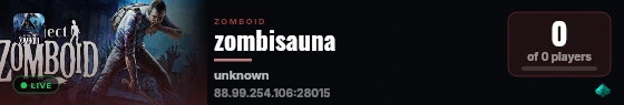 zombisauna live status badge