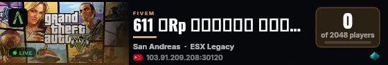 611 轻Rp 诚招散人玩家 团队入驻 极致的扮演 福利满满 live status badge