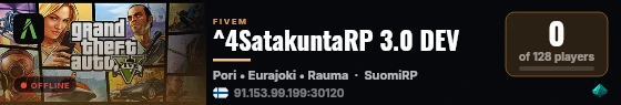 ^4SatakuntaRP 3.0 DEV live status badge