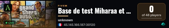 Base de test Miharaa et Miharaa V2 Test live status badge
