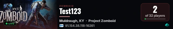 Test123 live status badge