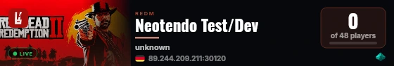 Neotendo Test/Dev live status badge