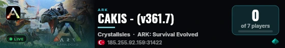 CAKIS - (v361.7) live status badge