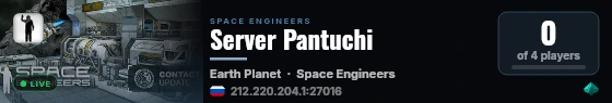 Server Pantuchi live status badge