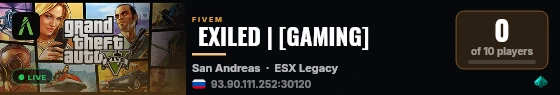  EXILED | [GAMING] live status badge
