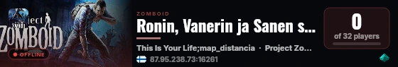 Ronin, Vanerin ja Sanen seikkailu live status badge
