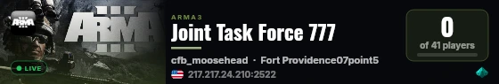 Joint Task Force 777 live status badge