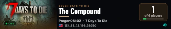 The Compound live status badge
