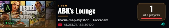 ABK's Lounge live status badge