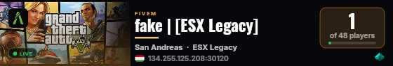 fake | [ESX Legacy] live status badge