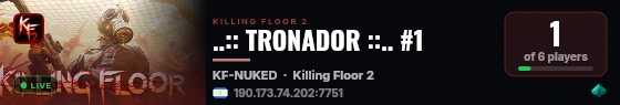 ..:: TRONADOR ::.. #1 live status badge