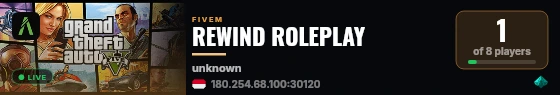 REWIND ROLEPLAY live status badge