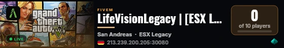 LifeVisionLegacy | [ESX Legacy] live status badge