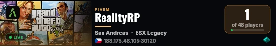 Reality | [ESX Legacy] live status badge