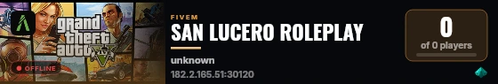 SAN LUCERO ROLEPLAY live status badge