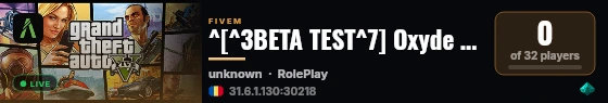 ^[^3BETA TEST^7] Oxyde Romania live status badge