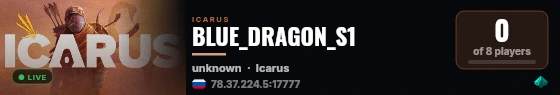 BLUE_DRAGON_S1 live status badge