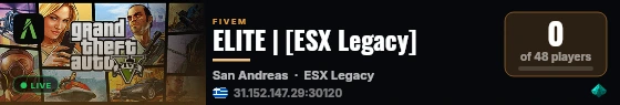 ELITE | [ESX Legacy] live status badge