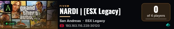 NARDI | [ESX Legacy] live status badge