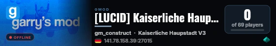 [LUCID] Kaiserliche Hauptstadt | DEV | live status badge