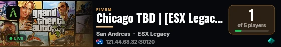 Chicago TBD | [ESX Legacy] live status badge