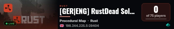[GER|ENG] RustDead Solo/Duo/ Trio Wiped 03.09. live status badge